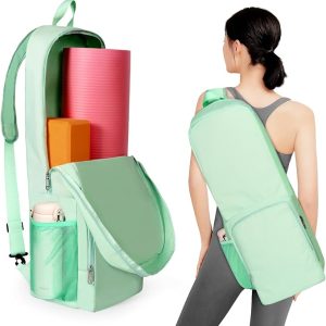 Yoga Mat Bag Carrier Side Mesh Zipper Pocket