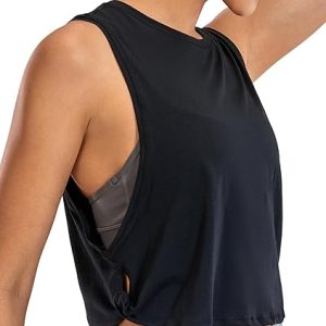 Pima Cotton Cropped Workout Tank Tops
